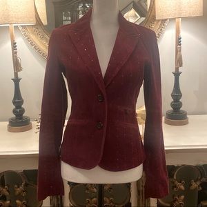 American Eagle Outfitters Pretty Corduroy Jacket with Sequins Small S